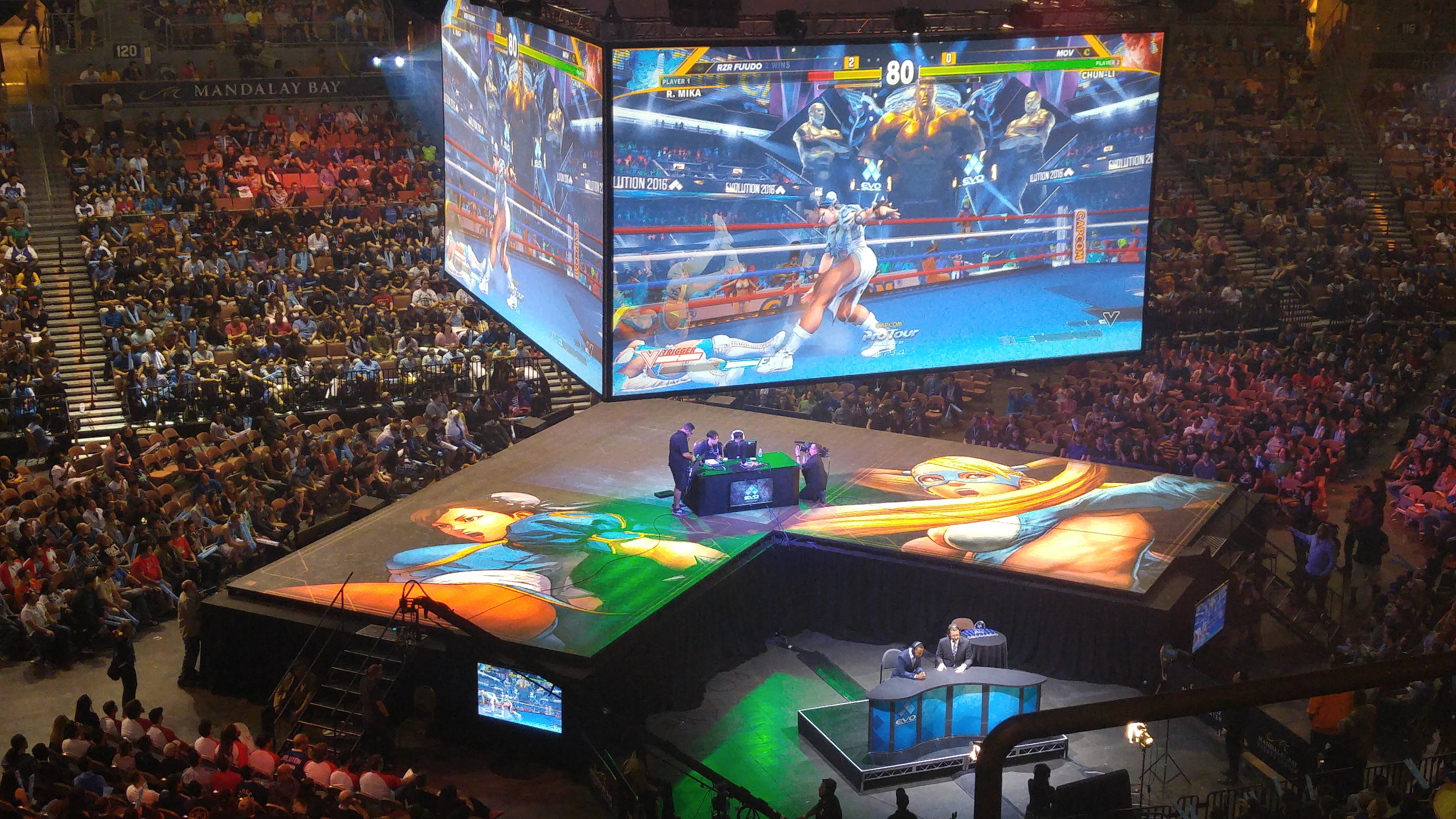 eSports Championship Series at Mandalay Bay — massive LED stage and projection mapping